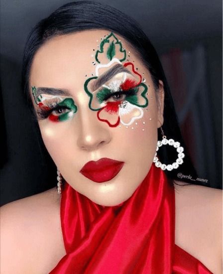 17 Stunning Cinco De Mayo Makeup Ideas for Fiesta Look Mexican Makeup Look, Cinco De Mayo Makeup, Mexican Makeup, Picture Makeup, Week Inspiration, Makeup Themes, Pastel Eyeshadow, Mexican Independence, Bright Lipstick