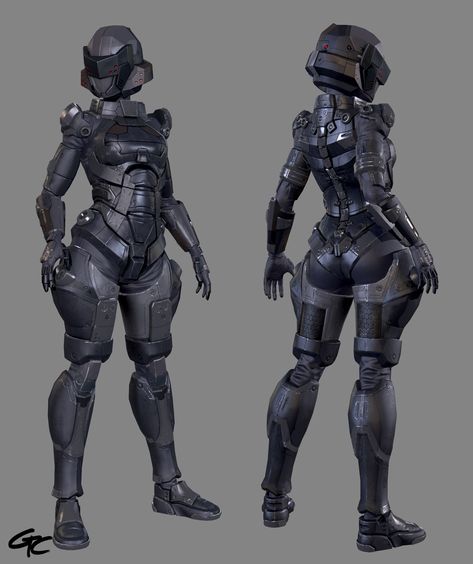 ArtStation - MP Proto Suit Type F, Gerald Cruz Concept Character Design, Armor Female, Sci Fi Armor, Halo Armor, Futuristic Armor, Suit Type, Futuristic Armour, Sci-fi Armor, Female Armor