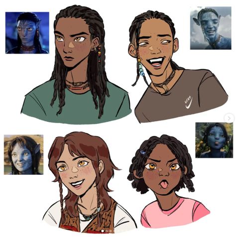 Loak Sully Fan Art, Avatar Neteyam X Aonung, Neteyam As A Human, Avatar Human Version, Kiri X Aonung, Avatar Blue People, Aonung And Neteyam, Human Neteyam, Blue Characters Cartoon