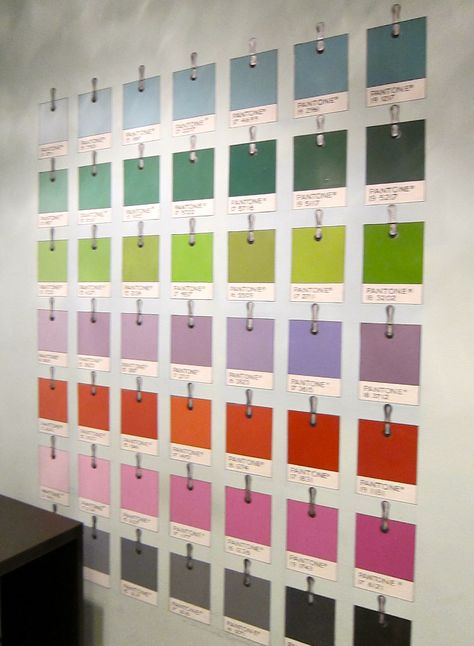 Pantone Paint, Pantone Wall, Postcard Wall, Mindy Weiss, Pantone Universe, Square Kitchen, Pantone Colour Palettes, Storing Paint, Dream Wall