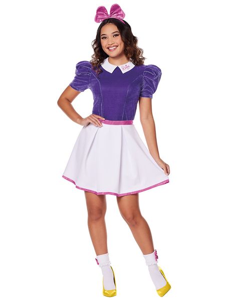 Daisy Running Costume, Daisy Duck Costume For Women, Donald And Daisy Duck Costumes, Minnie And Daisy Costume, Daisy Duck Halloween Costume, Daisy Duck Costume, Minnie Y Daisy, Donald Duck Costume, Costume Duo