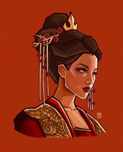 KMLA on Instagram: “fire lord azula🔥🔥 #火 . . indulging myself in another azula piece. this time it’s adult azula reimagined as fire lord. had so much fun with…” The Last Airbender Art, Last Airbender Art, Atla Oc, Azula Avatar, Princess Azula, Avatar Azula, Ty Lee, Avatar Series, The Last Avatar