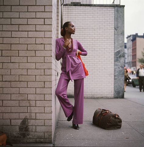 Naomi Sims Pictures and Photos - Getty Images Naomi Sims, New York Summer, Purple Pants, Model Call, Pant Suit, Serena Williams, Lady Diana, Picture Collection, Life Magazine