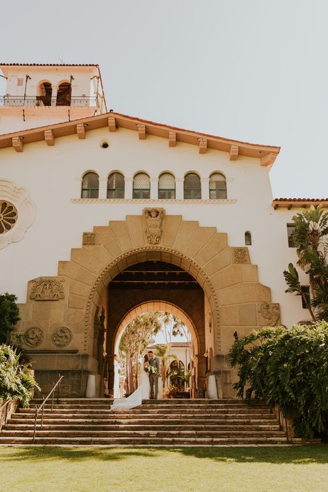 Rooftop Reception, Brazilian Wedding, Santa Barbara Courthouse Wedding, Hotel Rooftop, Santa Barbara Courthouse, Marriage Reception, City Hall Wedding, California Elopement, Santa Barbara Wedding