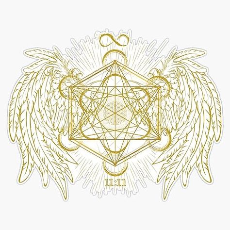 Archangel Metatron Sacred Geometry Sticker Vinyl Waterproof Sticker Decal Car Laptop Wall Window Bumper Sticker 5" Sacred Geometry Wall Art, Sacred Geometry Art Spiritual, Metatron Archangel, Metatron Angel, Pentagon Design, Tarot Cards Art Illustration, Archangel Tattoo, Tattoo Lettering Styles, Alchemy Art