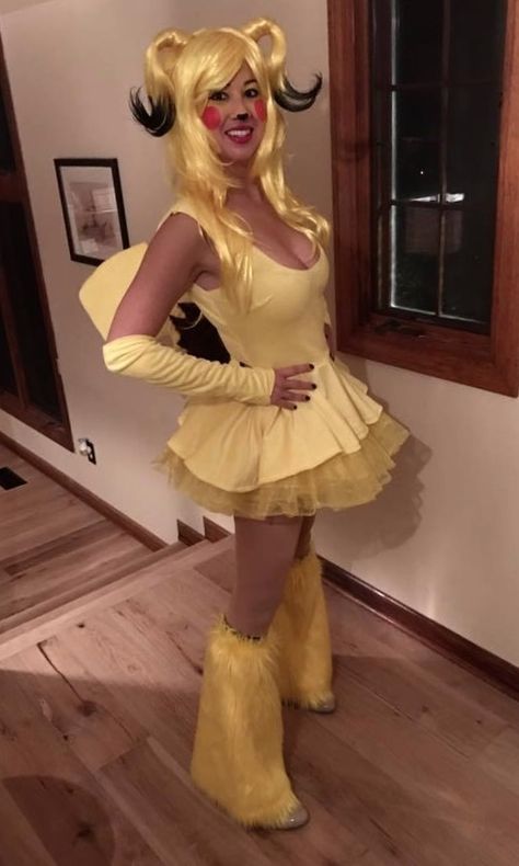 Custom Pikachu costume Hot Hollowed Costumes, Hollowed Costumes, Pikachu Cosplay, Pikachu Costume, Pokemon Costumes, Cute Halloween Costumes, Cute Halloween, Pikachu, Halloween Costumes