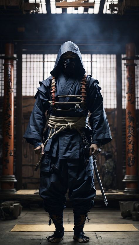 Meet the Fearless Ninja Shinobi Outfit, Ninja Reference, Tactical Ninja, Futuristic Ninja, Ninja Aesthetic, Future Ninja, Ninja Clothing, Modern Ninja, 3 Ninjas