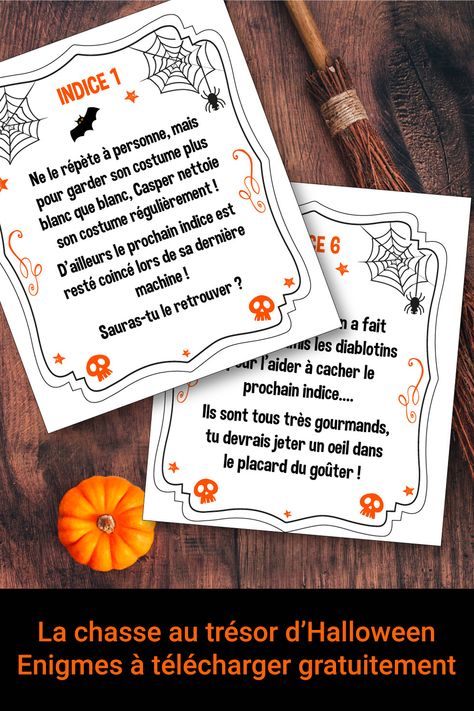 On vous a préparé une chasse aux bonbons d’Halloween à réaliser dans votre maison ! Il vous suffit de télécharger gratuitement notre kit de chasse aux trésors d’Halloween puis d’imprimer, de découper les cartes et de les cacher. Soirée Halloween, Bricolage Halloween, Halloween Party Printables, Bonbon Halloween, Carte Halloween, Sport Games, Halloween Party Games, Halloween 2, Escape Game