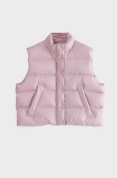 Pink Puffer Vest, Puffer Vest, Baby Pink, Puffer, Pink, How To Wear, Clothes