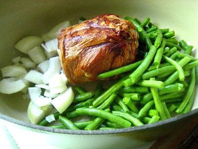 Cottage Ham, Chopped Steak Recipes, Ham And Green Beans, Green Beans Potatoes, Pork Shank, Beans Potatoes, Pork Spare Ribs, Green Beans And Potatoes, Pork Steak