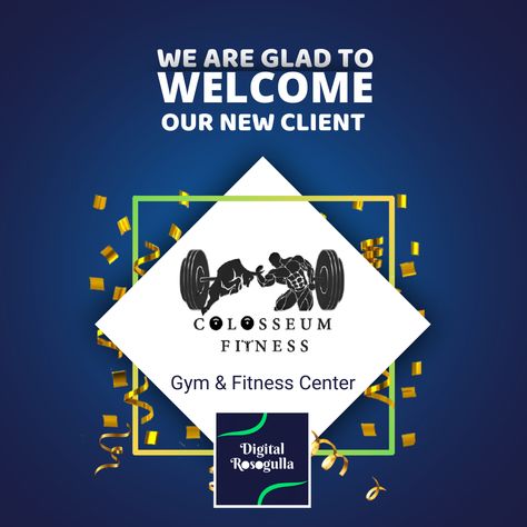 we welcome you Colosseum Fitness!! Client Onboarding, Welcome Note, Welcome Poster, New Clients, Fitness Center, Gym Workouts, Gym, Quick Saves