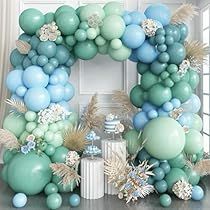 Turtle Gender Reveal, Sage Green Balloons, Blue Balloon Arch, Bridal Shower Party Decorations, Green Balloons, Balloon Arch Kit, Baby Green, Blue Balloon, Green Balloon