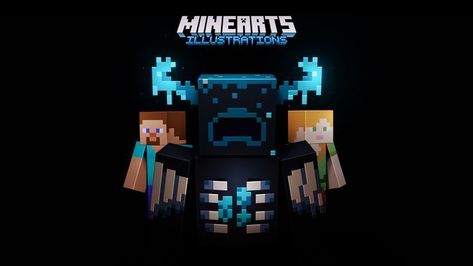 Minecraft Art Wallpaper, Minecraft Warden, Skin Minecraft, Minecraft Birthday, Minecraft Art, Minecraft Building, Minecraft Designs, Art Wallpaper, Need This