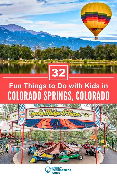 32 Fun Things to Do in Colorado Springs with Kids Colorado Springs With Kids, Colorado Springs Things To Do, Spring Kids Activities, Things To Do Inside, Things To Do In Colorado, Kids Things To Do, Family Vacay, Spring Kids, Colorado Vacation