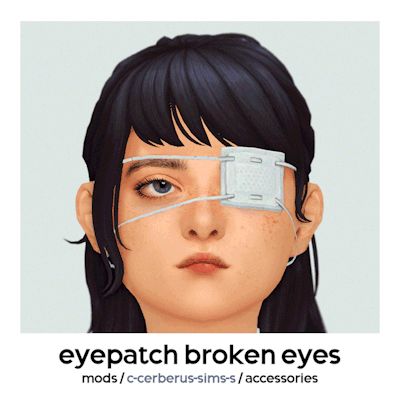 (99+) cerberus-cc on Tumblr The Sims 4 Cc Eye Patch, Sims 4 Blind Eye Cc, Sims 4 Cc Cerberus Hair, Sims 4 Eye Patch Cc, Sims 4 Eye Patch, Sims 4 Eye Bags Cc, Sims 4 Cc Hair Covering One Eye, Ts4 Scars Cc, Eyepatch Sims 4 Cc