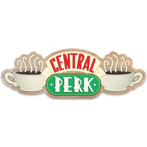 Central Perk Sign, Friends Central Perk Coffee, Central Perk Logo, Homecoming Themes, Pumpkin Decorating Contest, Smelly Cat, Friends Central Perk, Rustic Wooden Sign, Central Perk