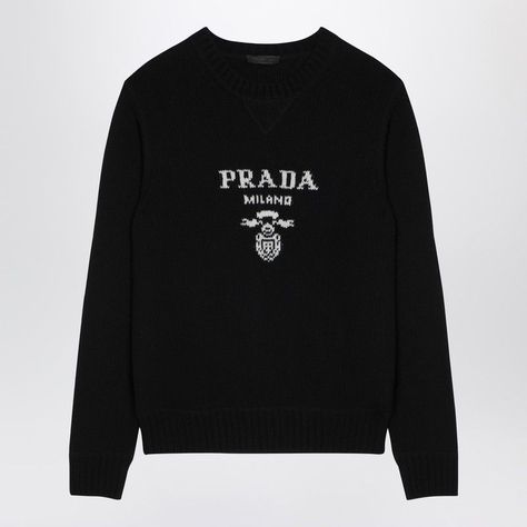 Black Wool Sweater Features A Ribbed Crew Neck By Prada, Long Sleeves And Nylon Patch At The Chest With Zipped Welt Pocket And Enamelled Metal Triangle Logo. Model Wears Size 50 It Model Measurements: Height: 185 Cm Chest: 100 Cm Waist: 83 Cm Hips: 92 Cm Size Type: It Material: Cashmere Sku: 2f-Umb2231ymw/P_prada-F0002_202 Welcome To The Official Luosophy Poshmark Closet! Luosophy Is A Luxury Brand Reselling Company Founded In San Diego, Ca From 2016. All Our Products Are Imported From Italy And