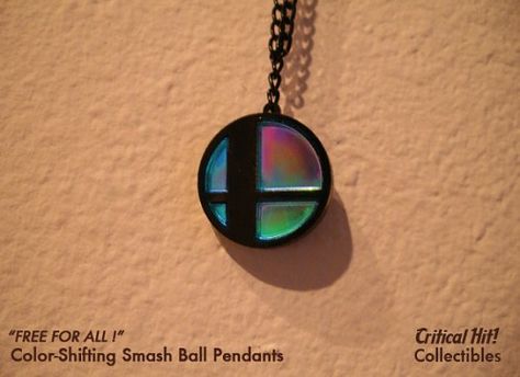 Awesome Necklaces, Necklace Video, Video Game Jewelry, Game Jewelry, Super Smash Bros Brawl, Small Collectibles, Nintendo Characters, Nerd Gifts, Smash Brothers