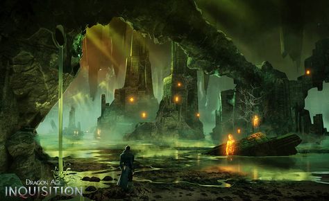 Dragon_Age_Inquisition_Environment_Concept_Art_08 Dragon Age Rpg, Dragon Age 3, Witcher Art, Dragon Age 2, Dragon Age Origins, Concept Art World, Dragon Age Inquisition, Game Concept Art, Environment Concept Art