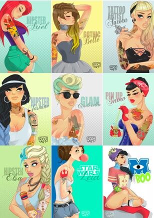 EVVI ART Evvi Art, Cool Disney, Art Geek, History Tattoos, Dc Heroes, Body Modifications, Disney Fun, Cool Artwork, Ink Tattoo