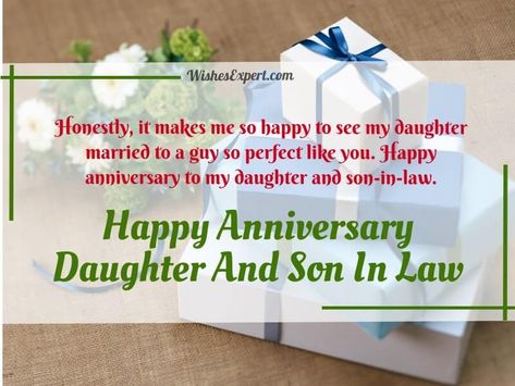 30+ Anniversary Wishes For Daughter And Son In Law – Wishes Expert Anniversary Wishes For Daughter And Son In Law, Happy Anniversary Daughter & Son-in-law, 25th Anniversary Quotes, 25th Anniversary Wishes, Anniversary Verses, Funny Anniversary Wishes, Daughter In Law Quotes, Wedding Wishes Quotes, Anniversary Poems