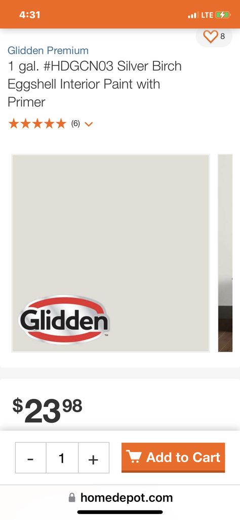 Behr Silver City, Bob Glidden Pro Stock, Glidden Meeting House, Ppg Silver Dollar Paint, Glidden Limitless, Glidden Paint Colors, Silver Birch, Living Room Update, Paint Primer