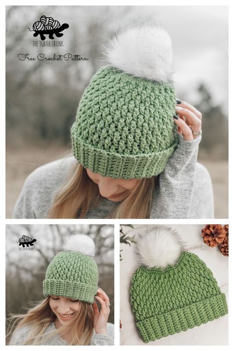 Country Cottage Crochet Hat, Country Cottage Beanie, Wool Hat Crochet Pattern, Crochet Winter Hat Free Pattern, Crochet Hat Patterns For Women, Crochet Beanie Free Pattern, Crochet Toque, Crochet Beanie Hat Free Pattern, Winter Hat Crochet Pattern