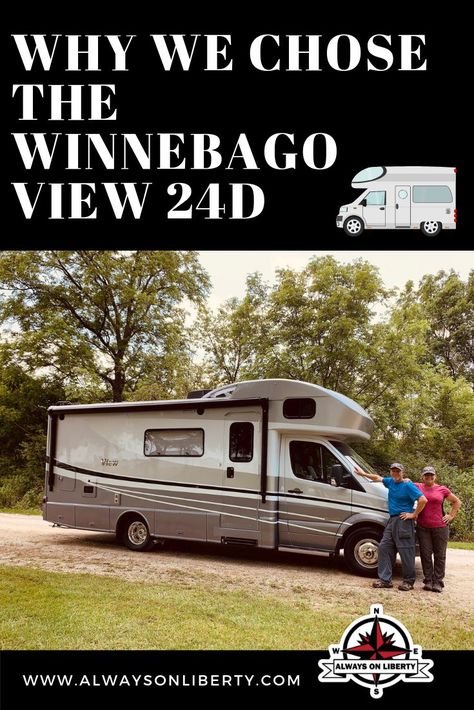 We downsized from a huge fifth wheel RV to a compact Class C Winnebago motorhome! Check out why we chose the View 24D model! Great inside tour!  #rvlife #rvtour #winnebago #vanlife #mercedes #downsizing #rvdownsize #fulltimerv #fulltimefamily #smallliving #tinyhouse #smallrv #rvlifestyle #smallmotorhome Winnebago Motorhome, Winnebago View, Small Motorhomes, Rv Camping Tips, Small Rv, Class C Motorhomes, Rv Maintenance, Class C Rv, Full Time Travel