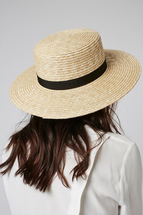 Carousel Image 2 Canotier Hat, Types Of Hats For Women, Boat Hat, Straw Boater Hat, Straw Boater, Bride Hat, Fashion Petite, Boater Hat, Beach Bride