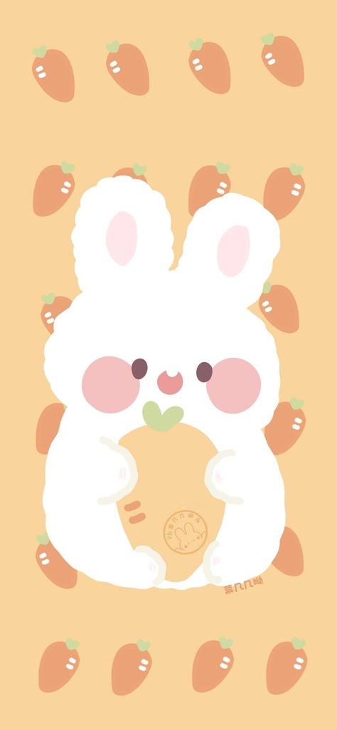 Cute Lockscreens, Iphone Wallpaper Kawaii, Cute Pastel Wallpaper, Soft Wallpaper, Funny Phone Wallpaper, Hello Kitty Iphone Wallpaper, Orange Wallpaper, Bear Wallpaper, Cute Patterns Wallpaper