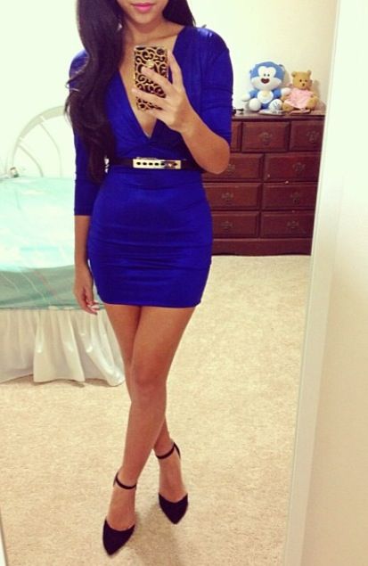 Blue Dress Outfits, Bandage Dress Bodycon, Dress Bodycon, Dressed To Kill, Dressy Outfits, Bandage Dress, Night Outfits, Fashion Killa, Blue Dress