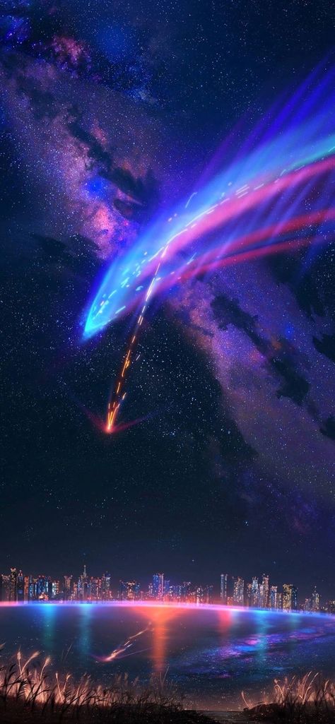 Kimi No Na Wa Wallpaper, Epic Drawings, Heaven Art, Galaxy Pictures, Motion Graphics Inspiration, Evil Anime, Cool Wallpapers Cartoon, Name Wallpaper, Anime Artwork Wallpaper