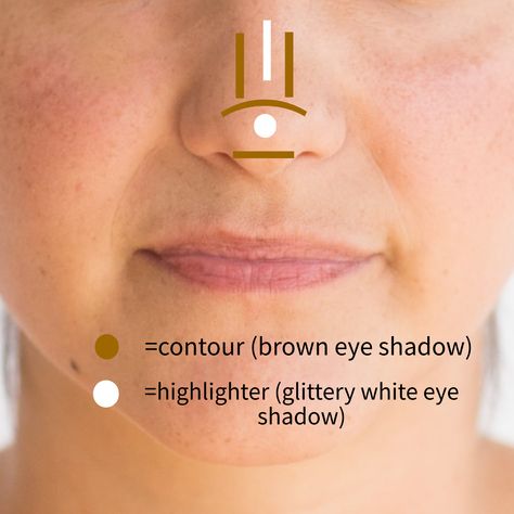 Nose Button Contour, Contouring A Button Nose, Nose Contour For Button Nose, How To Contour Button Nose, Button Nose Contour Tutorial, Square Nose Contour, Button Nose Makeup, How To Use Bronzer, Button Nose Contour