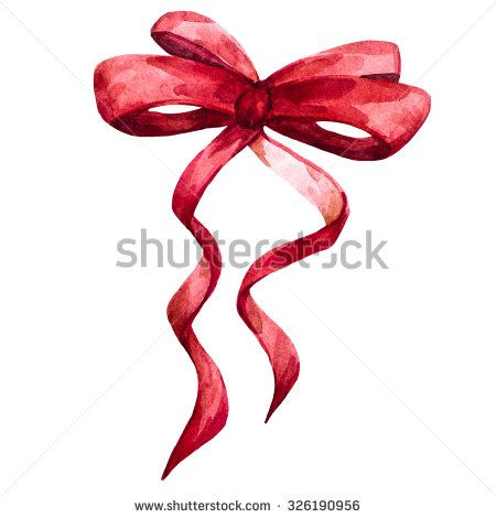 watercolor illustration red bow, ribbon, christmas bow Drawing Bows Ribbon, Christmas Bow Drawing, Red Ribbon Tattoo, Ribbon Painting, Color Exhibition, Bow Painting, Ribbon Drawing, Watercolor Ribbon, Bow Illustration