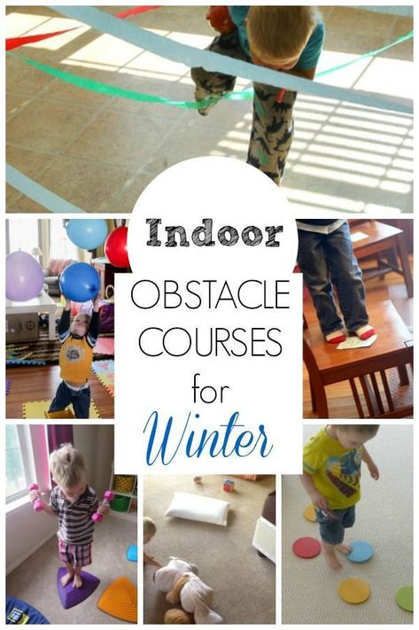 These obstacle course ideas are great for getting preschoolers moving indoors! Perfect winter activities to burn energy and use gross motor skills too.  #grossmotor #preschool #howweelearn #activities #kids #diykids #activities #games #kidsdiy #funforkids  #preschoolers #obstaclecourse #winter #toddler Indoor Obstacle Course, Kaba Motor Becerileri, Toddler Obstacle Course, Obstacle Course Ideas, Kids Obstacle Course, Course Ideas, Motor Planning, Indoor Kids, Winter Activities For Kids