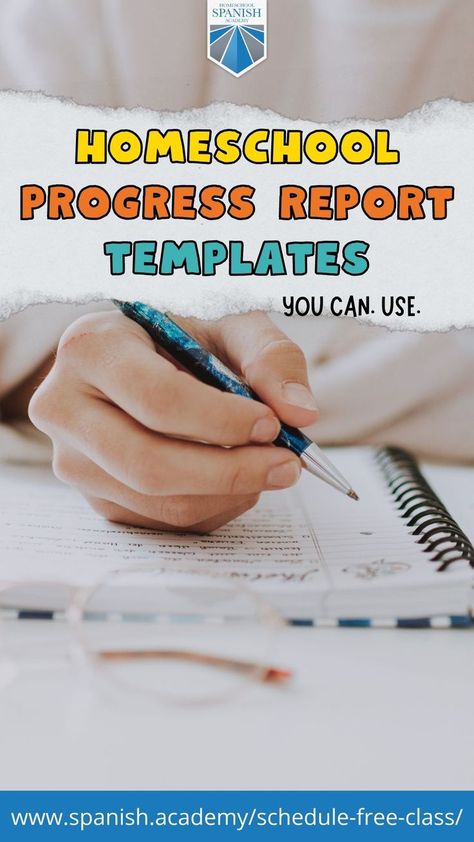 These homeschool progress report templates are exactly what you’re looking for. Homeschool Progress Report Template, Homeschool Progress Report, Progress Report Template, High School Kids, Progress Report, School Kids, Report Template, Learning Spanish, Middle School