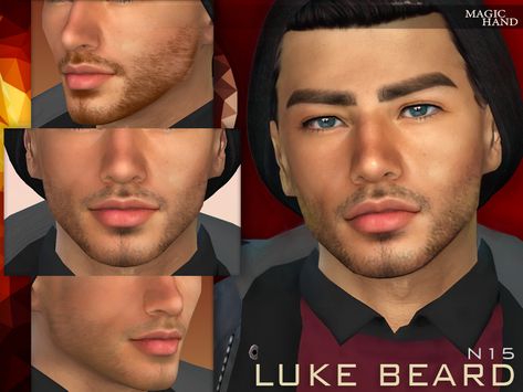 The Sims Resource - Luke Beard N15 [Patreon] Sims 4 Cc Male Features, Sims 4 Cc Men Nose, Sims 4 Male Mustache, Sims4 Cc Beard, Sims 4 Cc Beard Patreon, Ts4 Beard Cc, Sims 4 Cc Male Nose, Sims 4 Male Facial Hair, Sims 4 Cc Face Details Male