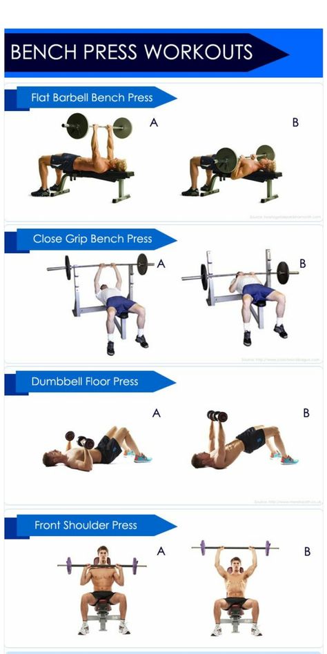 Muscular Strength Exercises, Workout Routine For Beginners, Barbell Bench Press, Bench Press Workout, Bench Press Program, Strength Routine, Workouts For Beginners, Bench Workout, Weight Training Programs