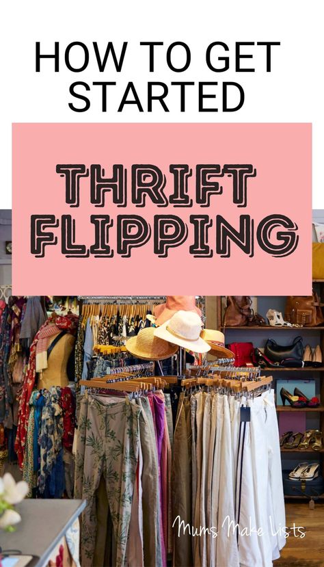 Reselling Thrift Store Finds, Thrift Flipping, Thrift Store Flips, Selling Used Clothes, Thrift Flip Clothes, Side Hussle, Brick Street, Side Hustle Money, Selling Clothes Online