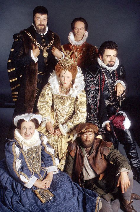 Blackadder - Rowan Atkinson & Tony Robinson & Stephen Fry & Hugh Laurie & Miranda Richardson Black Adder, Miranda Richardson, Richard Curtis, British Sitcoms, Rowan Atkinson, Stephen Fry, Great Comedies, Tv Comedy, British Humor