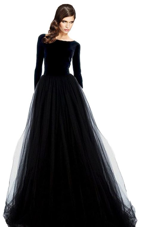 Mesmerizing Examples Of Long Gowns https://outfitideashq.com/mesmerizing-examples-long-gown/ Prom Dress Black, Evening Dress Long, Long Sleeve Evening Gowns, Tulle Evening Dress, Prom Dresses Modest, Black Prom Dress, Black Party Dresses, Long Evening Gowns, Party Dress Long Sleeve