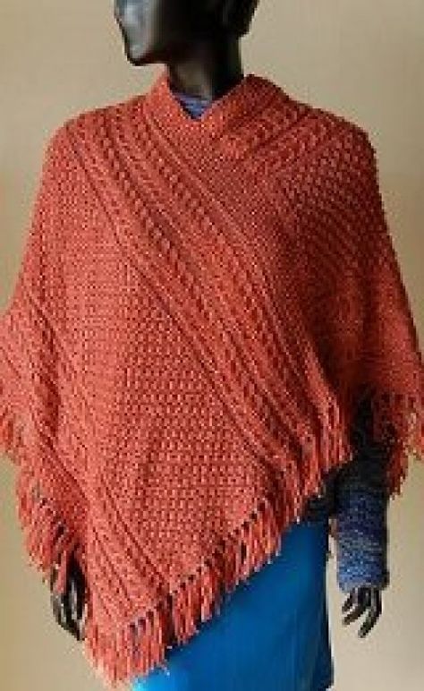 Knitted Poncho Patterns Free, Easy Poncho Knitting Pattern, Irish Knitting, Poncho Knitting Patterns, Knitted Shawl, Knit Poncho, Poncho Pattern, Shawl Patterns, Crochet Poncho