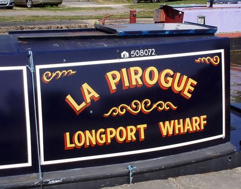 Glass Signs, Boat Signs, Boat Name, Name Paintings, Boat Names, Palette Inspiration, Clear Eyes, Canal Boat, Boat Painting