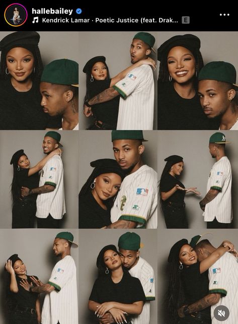 90s Couples Photoshoot, 2000s Couple Photoshoot, 2000s Couples, 90s Couples, Poetic Justice, Kendrick Lamar, Couple Portraits, Couples Photoshoot, Halle