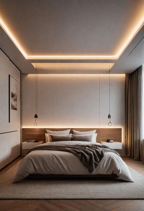 21 Serene minimalist bedroom Ideas Bed Ideas For Master Room, Bedroom Modern Minimalist Luxury, Very Simple Bedroom Ideas, Room Design Bedroom Simple, Luxury Bedroom Design Minimalist, Masterbedroom Decor Ideas Minimalist, Bedroom Men Minimalist, New Modern Bedroom Design, Modern And Cozy Bedroom