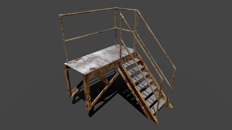 ArtStation - Modular staircase Modular Staircase, Staircases, Mobile Game, Low Poly, Stairs, Art Design