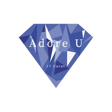 Design based on Seventeen Album, 17 Carat's title track, Adore U Seventeen Adore U Album Cover, 17 Carat Album Cover, Adore U Seventeen, Seventeen Adore U, Seventeen Stickers, Svt Fanart, Kpop Album, Cover Wallpaper, Adore U