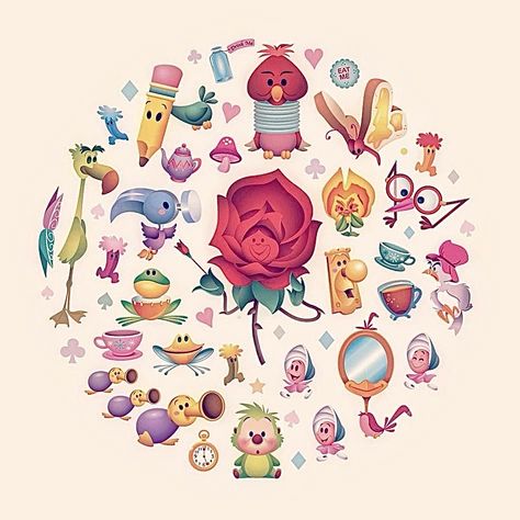 Force Sensitive, Jerrod Maruyama, Alice In Wonderland Diy, Alice In Wonderland 1951, Alice In Wonderland Aesthetic, Alice In Wonderland Disney, Animation Disney, Kawaii Tattoo, Mickey Mouse Art