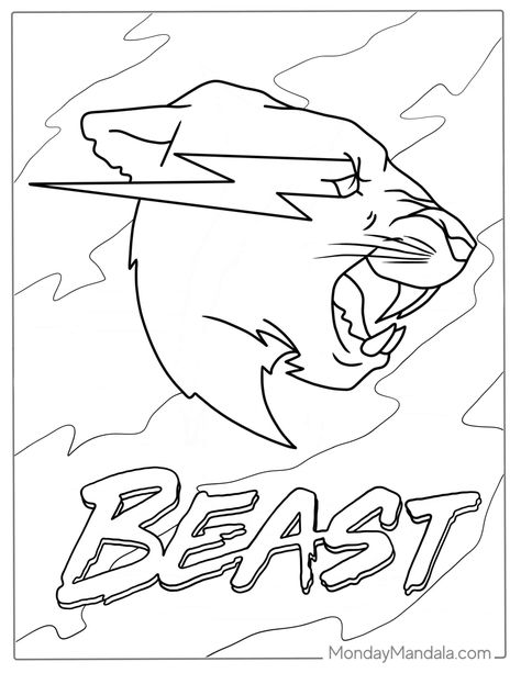 Mr Beast Coloring Pages, Mr Beast Logo Drawing, Mr Beast Logo, Logo Coloring Pages, Beast Logo, Dragon Wallpaper Iphone, Mr Beast, Magnet Crafts, Mr. Beast