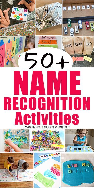 Looking for hands-on ways for your toddler or preschooler to learn their name before preschool? Check out these 50+ fun name recognition activities! Name Recognition Games For Preschool, Name Activities For Preschoolers, Name Recognition Activities, Preschool Name Recognition, Name Activities Preschool, Recognition Ideas, Kindergarten Names, Literacy Activities Preschool, Preschool Names